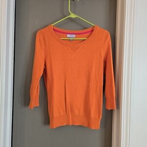 Lightweight orange sweater size small
